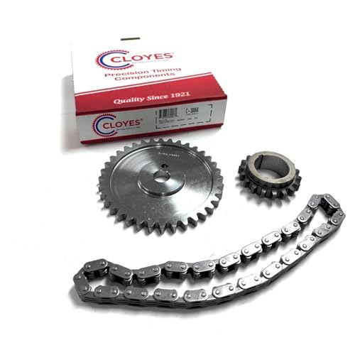 J MARTIN AUTO Timing Chain Set compatible with Oldsmobile 260 307 350 403 455 V8, 3-Piece, Camshaft Gear, Crankshaft Gear