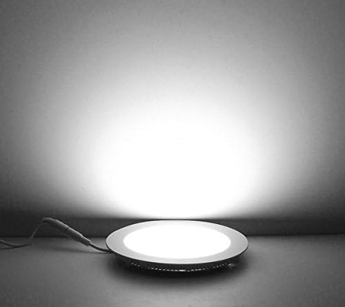 12W LED Round Recessed Ceiling Flat Panel Down Light Ultra Slim Lamp Cool White 6500k Daylight Bright