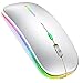 Wireless Mouse for Mac Pro Air Wireless Mouse for MacBook Air MacBook Pro Chromebook Laptop Desktop Computer iMac Silver