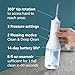 Philips Sonicare Cordless Power Flosser 3000 - Water Flosser with Innovative Quad Stream Technology, Oral Irrigator with 2 Flossing Modes and 3 Pressure Levels, IPX7 Waterproof, White, HX3826/21