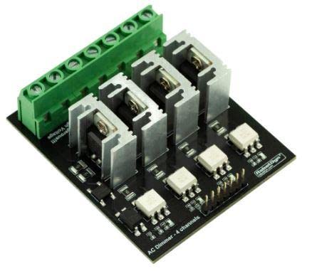 SANEC AC ışık dimeri modülü, 4 kanal, 3.3V/5V mantık, AC 50/60hz, 110V ~ 400V, 10A başına
