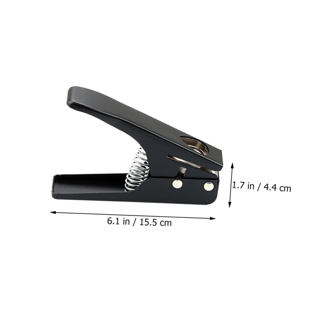 Perforatore per Plettri di Chitarra Nero, Strumento Professionale | Lavorazione DIY e Uso Professionale, Metallo e Plastica, Posizionamento Preciso, senza Abilità Speciali