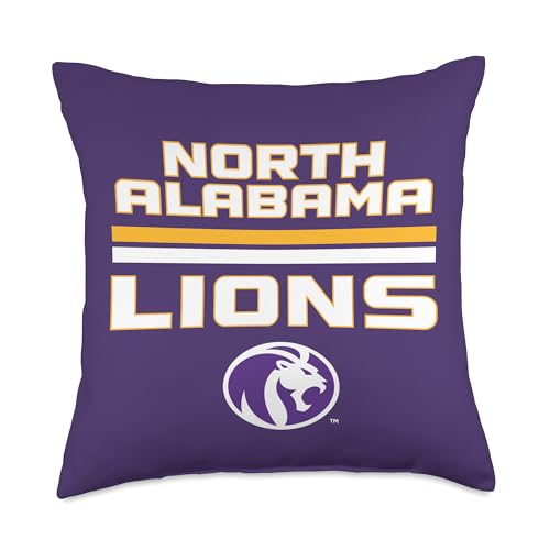 North Alabama Lions | Official NCAA University | NAFPUNAL01 Throw Pillow