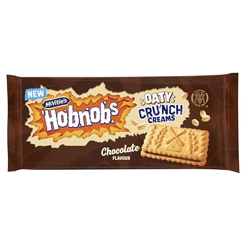McVities Hobnobs Oaty Crunch Creams Chocolate Flavour 100 g (Pack of 1)