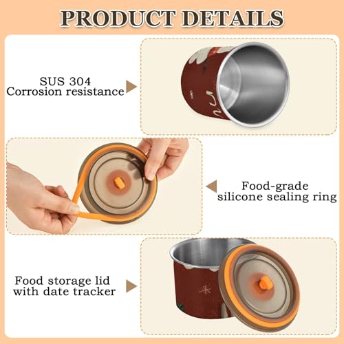 Contenedor Hermético para Café de Acero Inoxidable 500ml miniatura 5