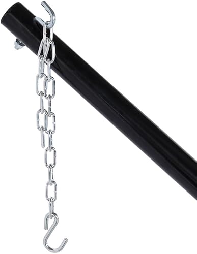 Miniatura 7 de Lazy Daze Hammocks Hamaca portátil de acero resistente de 15 pies con ganchos y cadenas para exteriores, patio, patio trasero, capacidad de 450