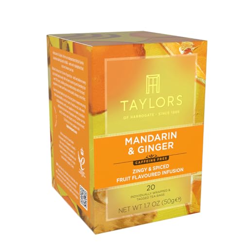 Image of Taylors of Harrogate Mandarin & Ginger Herbal Tea, 20ct (Pack of 6)