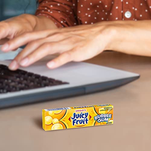 Juicy Fruit Gum Original Bubble Chewing Gum, 5 Count (Pack of 18)