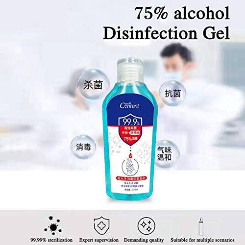 Preisvergleich Produktbild Einweg-Händedesinfektionsgel, 75% Handseifenflüssigkeit waschen, feuchtigkeitsspendend, erfrischend, keine saubere wasserlose Reinigungsflüssigkeit 100 ml