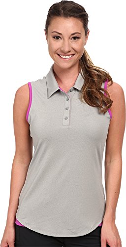 adidas Golf Women's Essentials 3-Stripes Sleeveless Polo Shirt
