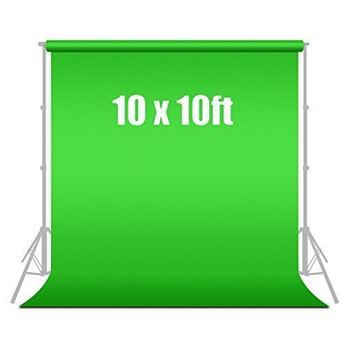 Limostudio 10' X 10' Photo Studio Green Chromakey Muslin Photography Backdrop Portrait Background With Clamps, Agg199V2 #TOP5
