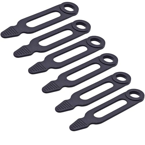 ATV Gun Rack Rubber Snubbers,Gun Holder Track Rubber Snubber Straps for Gun Rack & Flex Grip Utility Holder, Series 6 Packs