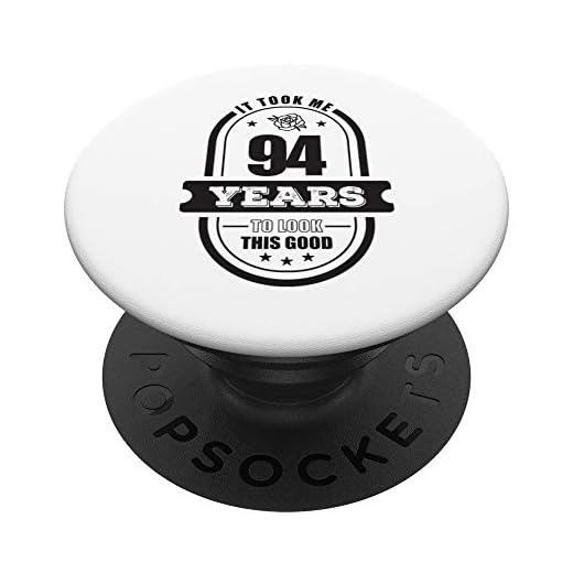 94 regalos de cumpleaños para mujeres 94 años retro abuela 1928 PopSockets PopGrip Intercambiable