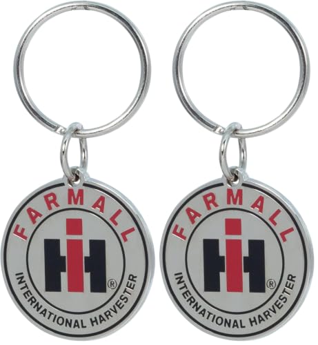 Plasticolor 004276R01 International Harvester Farmall Enamel Key Chain, 1 Pack, Chrome