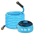 Kohree 35FT RV Water Hose with Storage Bag, 5/8'' Upgraded Drinking Water Hose Leak Free, No Kink and Flexible Garden Hose for RV, Camper, Truck, Car - Blue