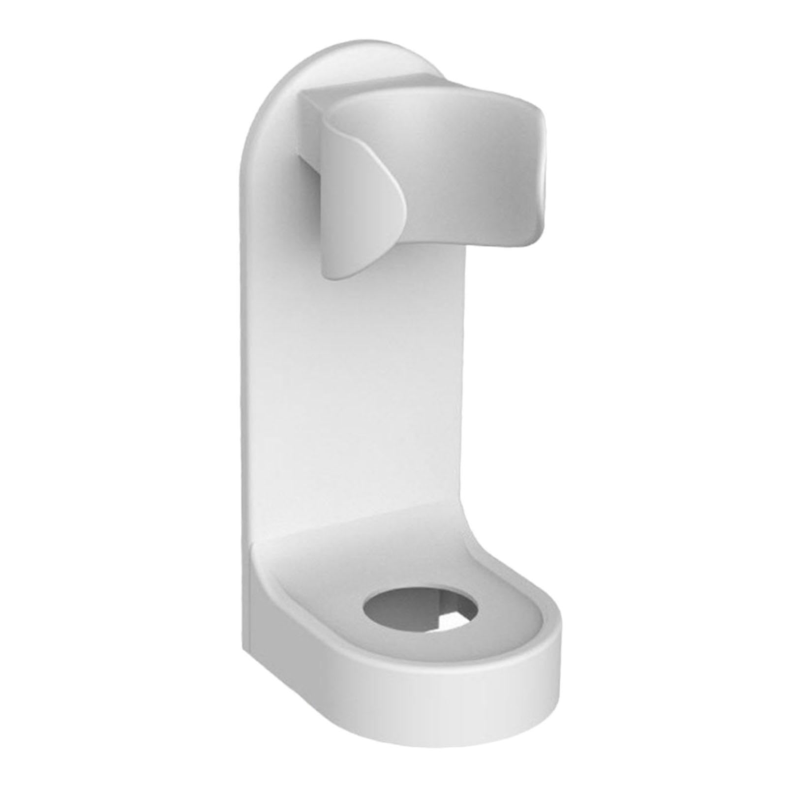 QLECXZI Detachable Toothbrushes Stand Adhesive Type Multifunctional Space Solution Wall-Mounted Tooth Brushes Holders Bottom With Holes Adhesive Toothbrush, White, 97x47x33mm