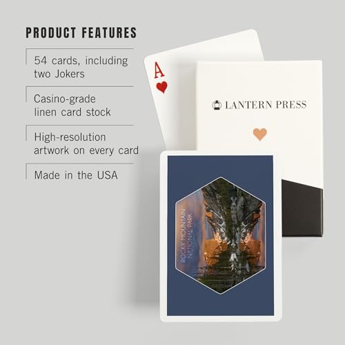 Lantern Press Rocky Mountain National Park, 52 cartas póker miniatura 3