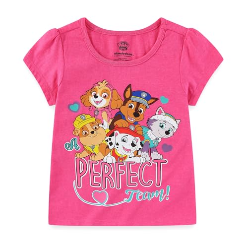 Image of Paw Patrol Girls 3 Pack Short Sleeve T-Shirt for Toddler to Little Kids