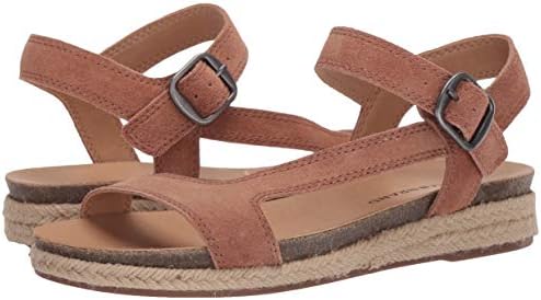 Lucky Brand Women's GABRIEN Flat Sandal, Latte, 6 | Image 6