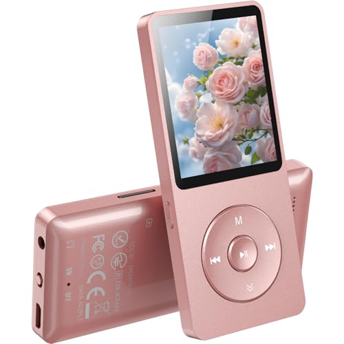 64GB Reproductor MP3 Bluetooth 5.3, AGPTEK MP3 Player, Reproductor MP3 Deportivo Portátil, 1.8