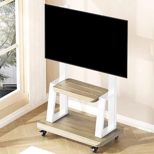 Soporte móvil para TV 32-90 pulgadas con ruedas blanco miniatura 5