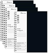 Rinrda Large Lined Notebook Spiral Notebook 8.5" x 11"-4 Pack LINED Notebook 7mm Ruled Hardcover ...