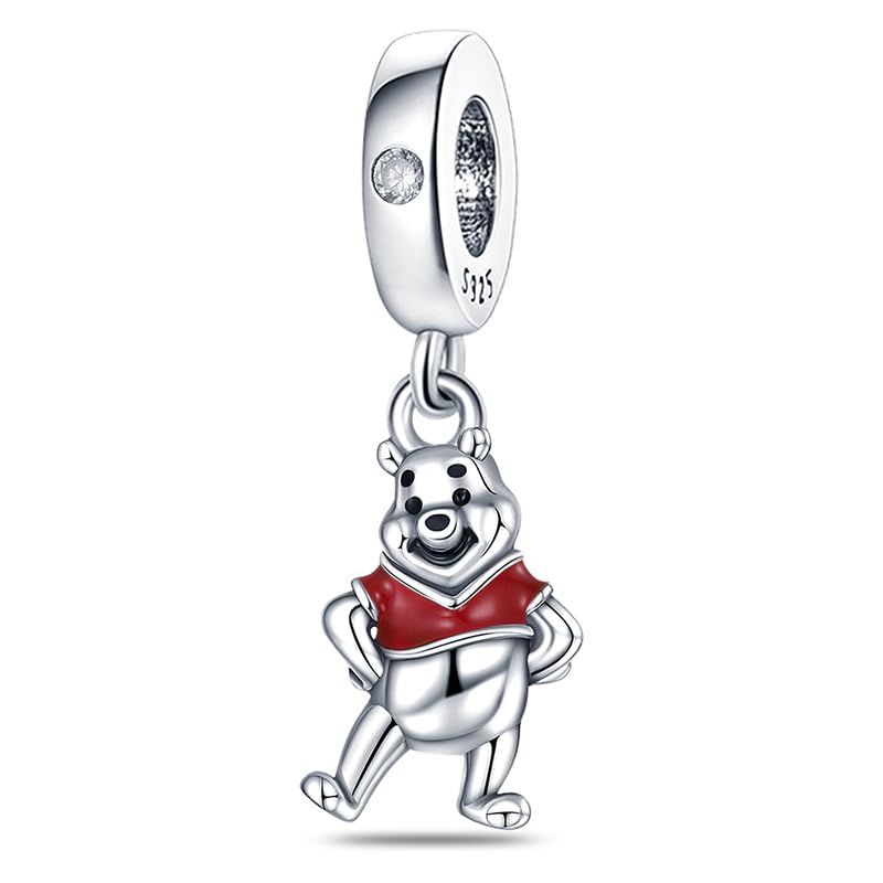 CQWVB Charm Anhänger Damen 925 Sterling Silber für Armband Charms Beads passend für Pandora Armband und Halskette, Kompatibel mit Europäischen Armbänder für Frauen Mädchen