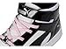 Puma, Unisex-Child, Rebound Layup Mid Hook and Loop, Puma White-Puma Black-Pale Pink, Little Kid 10.5 US