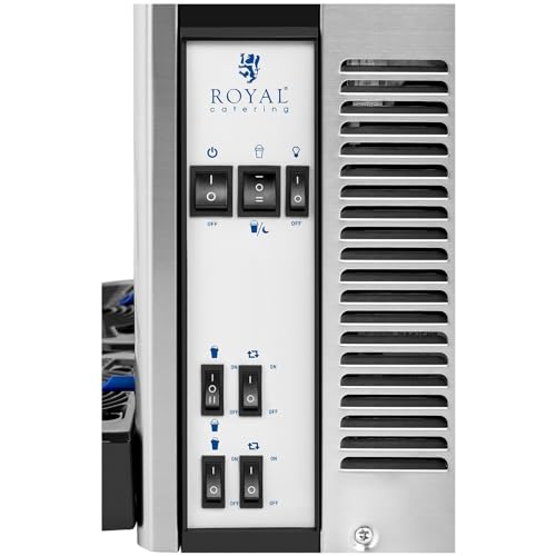 Royal Catering Slush Maker Machine Slush Machine Slushy Slush Ice Chilled Drinks LED 2x12L RCSL 2/10 (600W, Temperature Range -3 ÷ 2 °C, BPA-Free Polycarbonate, Lid, Drip Tray) - Image 2