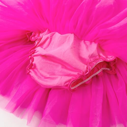Image of 6M-3T Infant Baby Girl Tutu Skirt Toddler Girls Solid Color Tulle Skirts Birthday Outfits with Headband