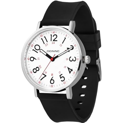 cicininc Watch with Second Hand for Nursing Women | Analog | Military Time