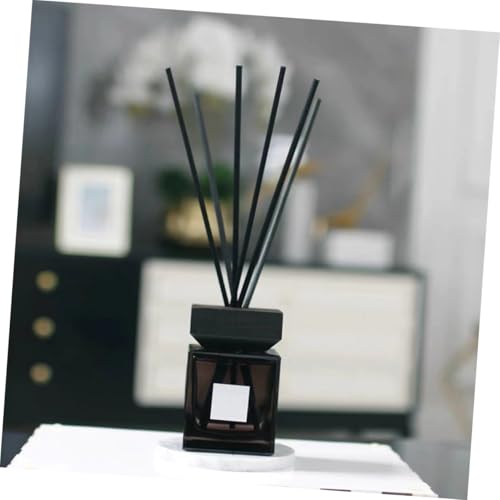 Flacon de parfum d'aromathérapie diffuseur en verre avec tiges de rotin