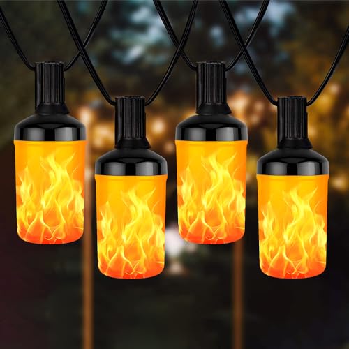 KQWVZ Bombilla LED De Llama, 4 pack Bombilla Efecto Llama LED, E27 LED Bombilla Efecto De Llama, 1400k Con 4 Modos De Iluminación, Bombilla De Llama, Bombilla LED Para Christmas, Casa, Jardín