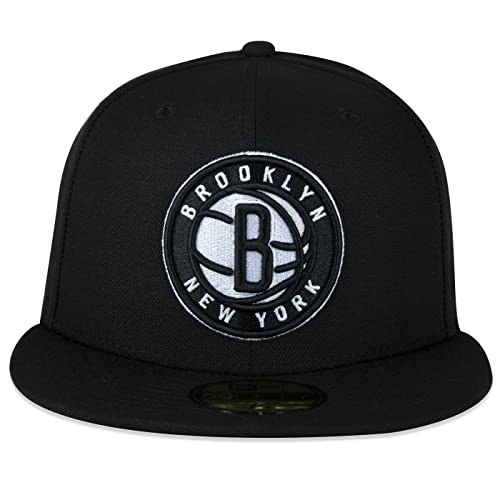 Bone New Era 59FIFTY Aba Reta NBA Brooklyn Nets