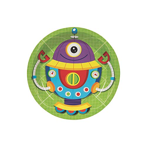 Fun Express ROBOT PARTY DESSERT PLATES (8PC)
