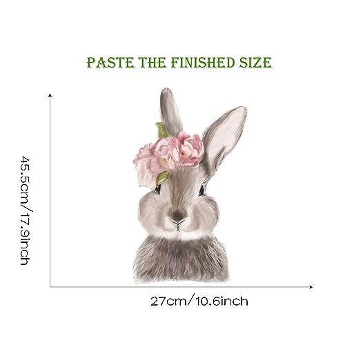 Vinilo decorativo de pared con diseño de conejo Bunny C miniatura 5