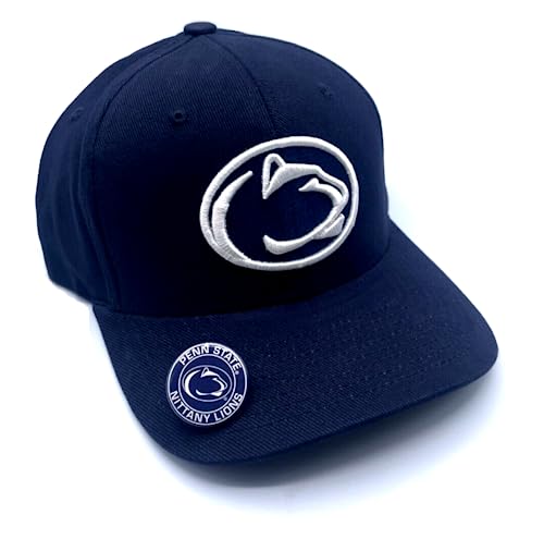 Gorra ajustable bordada con logo de equipo azul miniatura 1