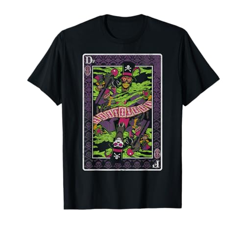 T-shirt Dr. Facilier Disney Villains style carte à jouer en coton noir