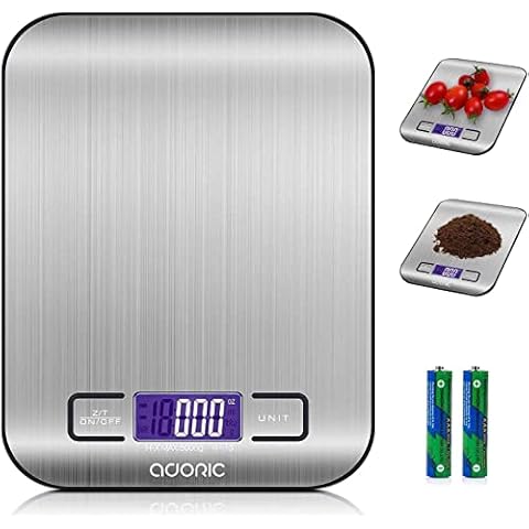 Báscula Digital para Cocina de Acero Inoxidable ADORIC Cover