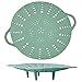Cesta de vapor – Cesta de silicona para verduras con asas duraderas y patas fuertes, perfecta para usar en freidora de vapor y olla a presión. (verde)