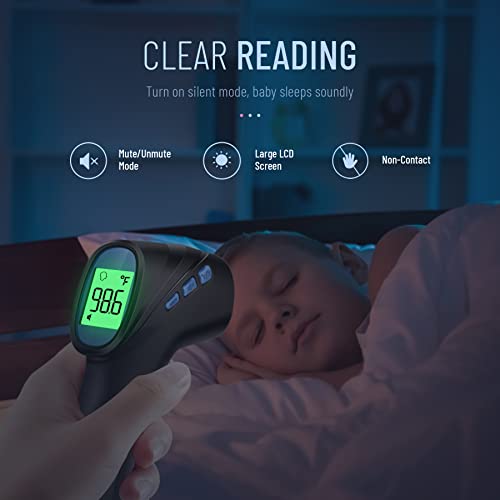 Touchless Thermometer For Adults, Digital Infrared Thermometer Gun, Forehead And Object 2 In 1 Mode, Fast Accurate Results With Fever Alarm2 #TOP5