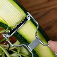Westmark 2 Sparschäler Julienne – Dünne Gemüsestreifen für Suppen- & Wok-Perfektion schneiden leicht gemacht, scharfe Klinge für Rechts- & Linkshänder – Robuster Edelstahl – Ansicht 3