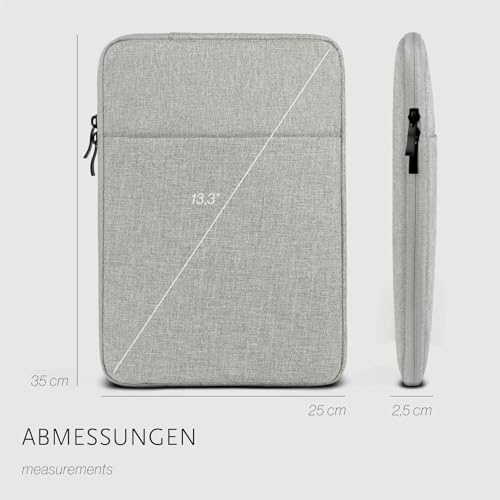 Étui pour Kindle Scribe moex en polyester gris avec fermeture éclair - 6