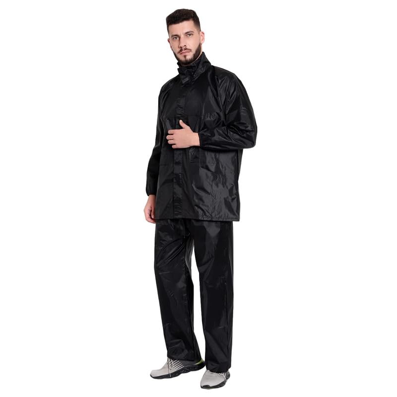w+ Women's Bike/Scooter Waterproof Plain Rainsuit with Bag ()-picture-8