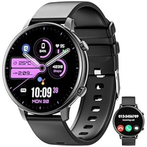 Hwagol Montre Connectée Homme Femme 1.39&Prime; Smartwatch avec Podometre, Moniteur Sommeil, avec 140+ Sportifs, Smartwatch Montre Intelligente Bracelet pour Android iOS