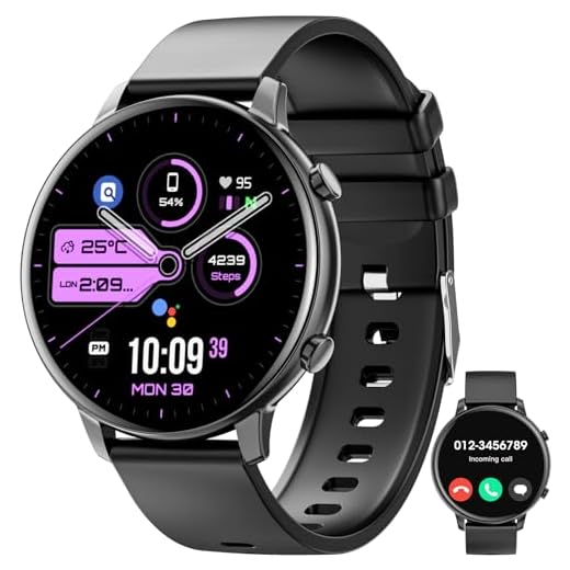 Hwagol Montre Connectée Homme Femme 1.39" Smartwatch avec Podometre, Moniteur Sommeil, avec 140+ Sportifs, Smartwatch Montre Intelligente Bracelet pour Android iOS
