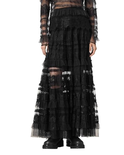 Jupe longue AllSaints Arlea en tulle noir idéale pour vos soirées habillées