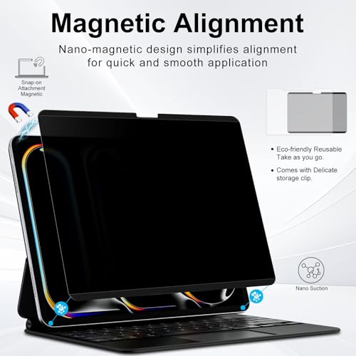 Image of Magnetic Privacy Screen Protector for iPad Pro 11 inch M5 M4 (6th /5th Gen)