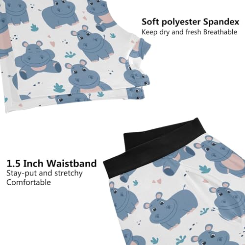 Men's Boxer Briefs Novelty Soft and Breathable with Fly Cartoon Hippo Underwear for Men4