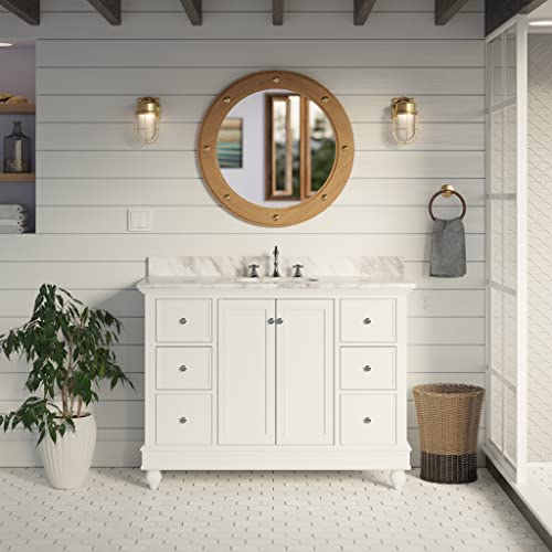 Bella 48-inch Bathroom Vanity with Carrara Marble